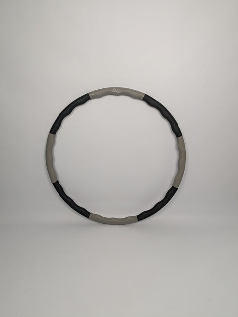 Elli Hoop Hula Hoop Reifen grau schwarz mit Wellen