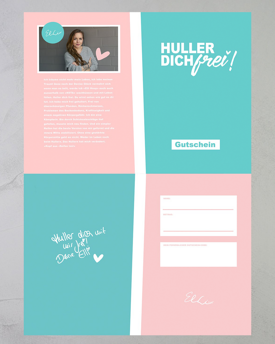 elli hoop gutschein geschenk pink mint